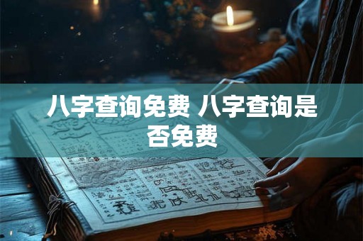 八字查询免费 八字查询是否免费 八字查询免费 八字查询是否免费