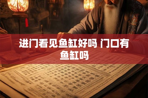 进门看见鱼缸好吗 门口有鱼缸吗 进门看见鱼缸好吗 门口有鱼缸吗
