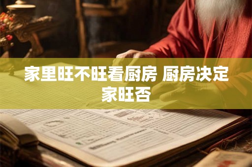家里旺不旺看厨房 厨房决定家旺否 家里旺不旺看厨房 厨房决定家旺否