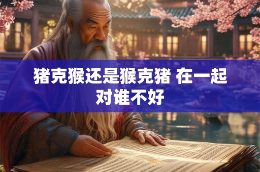猪克猴还是猴克猪 在一起对谁不好 猪克猴还是猴克猪 在一起对谁不好