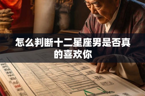 怎么判断十二星座男是否真的喜欢你