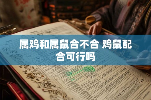 属鸡和属鼠合不合 鸡鼠配合可行吗