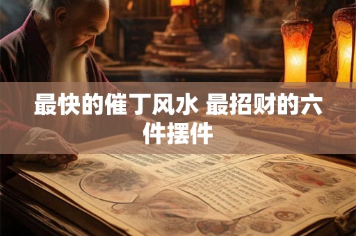 最快的催丁风水 最招财的六件摆件