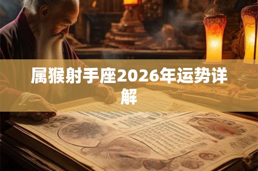属猴射手座2026年运势详解 属猴射手座2026年运势详解