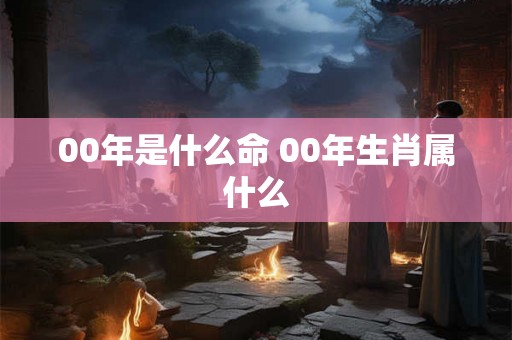 00年是什么命 00年生肖属什么