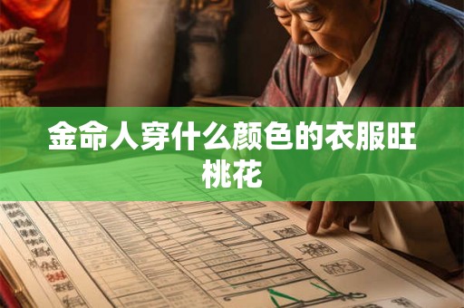 金命人穿什么颜色的衣服旺桃花 金命人穿什么颜色的衣服旺桃花