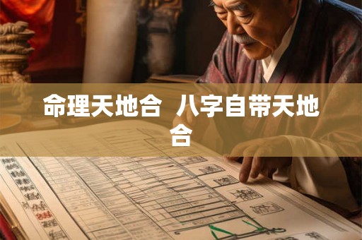 命理天地合 八字自带天地合 命理天地合 八字自带天地合