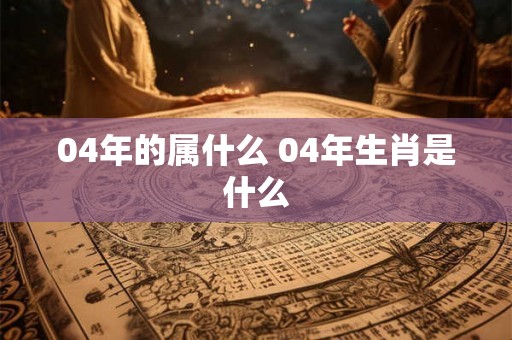 04年的属什么 04年生肖是什么 04年的属什么 04年生肖是什么