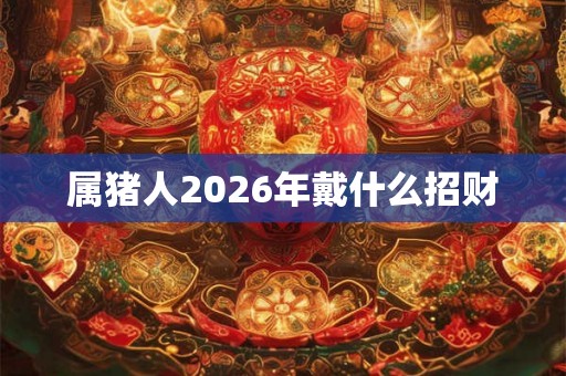 属猪人2026年戴什么招财 属猪人2026年戴什么招财